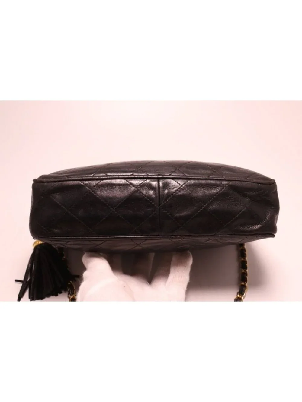 Chanel Lambskin Quilted Chain Shoulder Bag